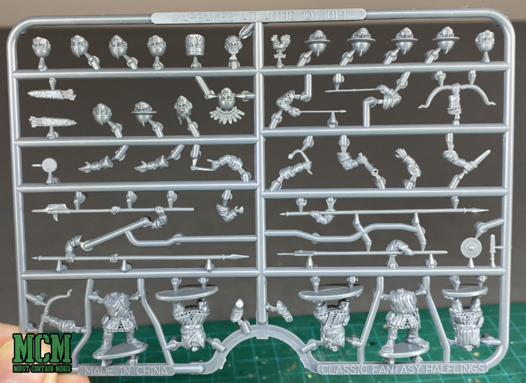 Wargames Atlantic Halfling Militia Sprue - Front