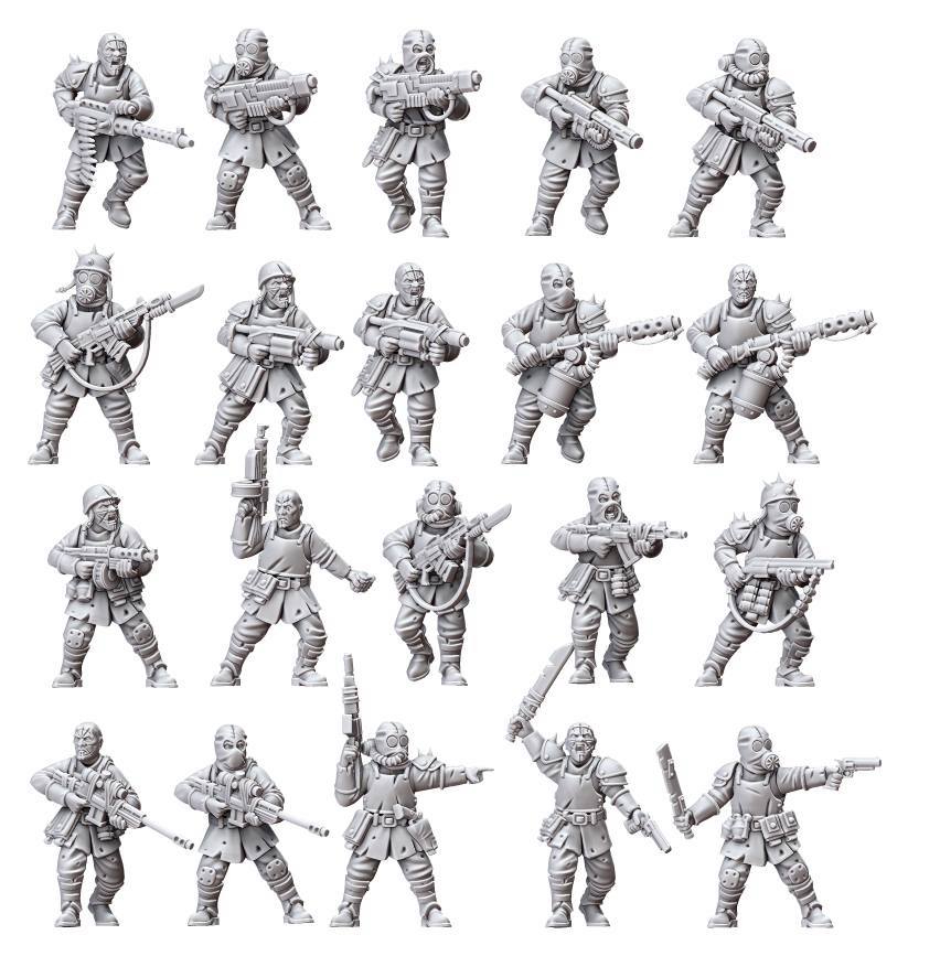 Renders of the Miniatures 