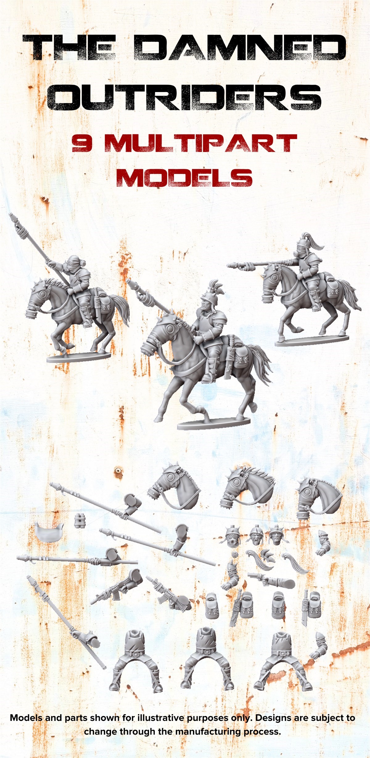 The Cavalry - AKA Rough Riders for 40K or Outriders with The Damned by Wargames Atlantic