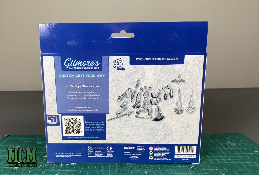 Back of the box Gilmore's Fantastic Fabrications Frameworks Miniature