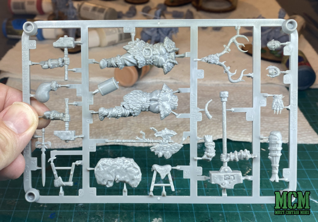 Sprue of the Goliath Barbarian from Dungeons and Dragons Frameworks by WizKids