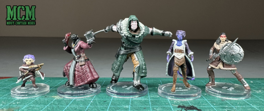 The full group of The Tombtakers miniatures by WizKids and Critical Role