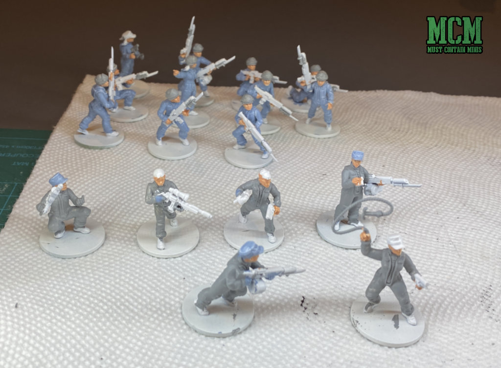 Work In Progress - Wargames Atlantic Cannon Fodder miniatures 