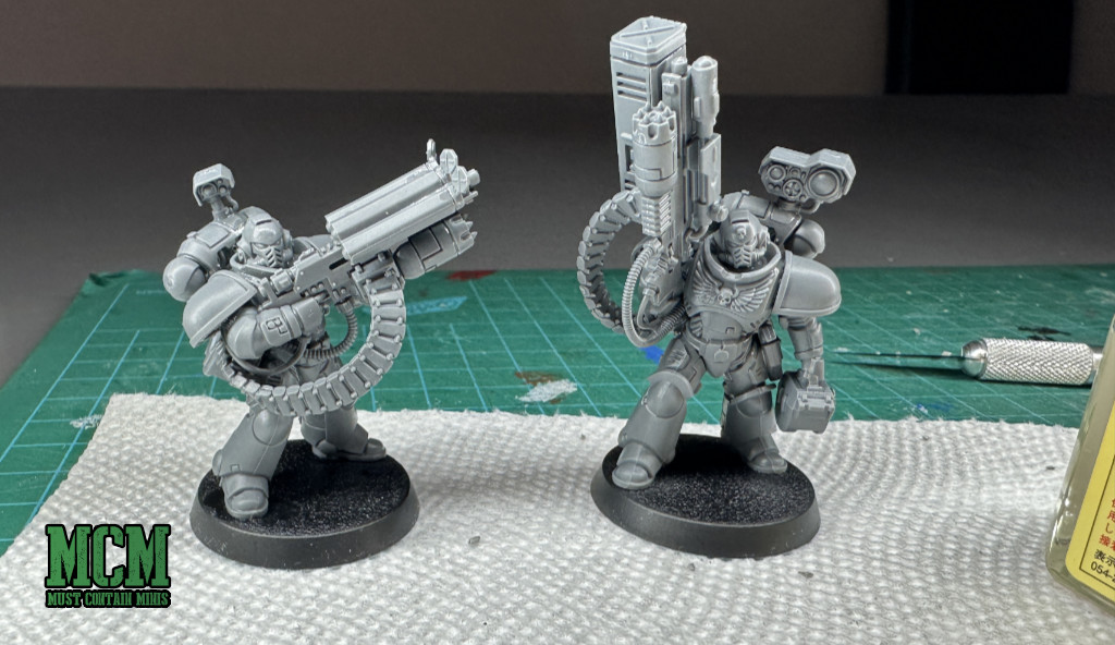 Building my Space Marine Desolation Squad. 