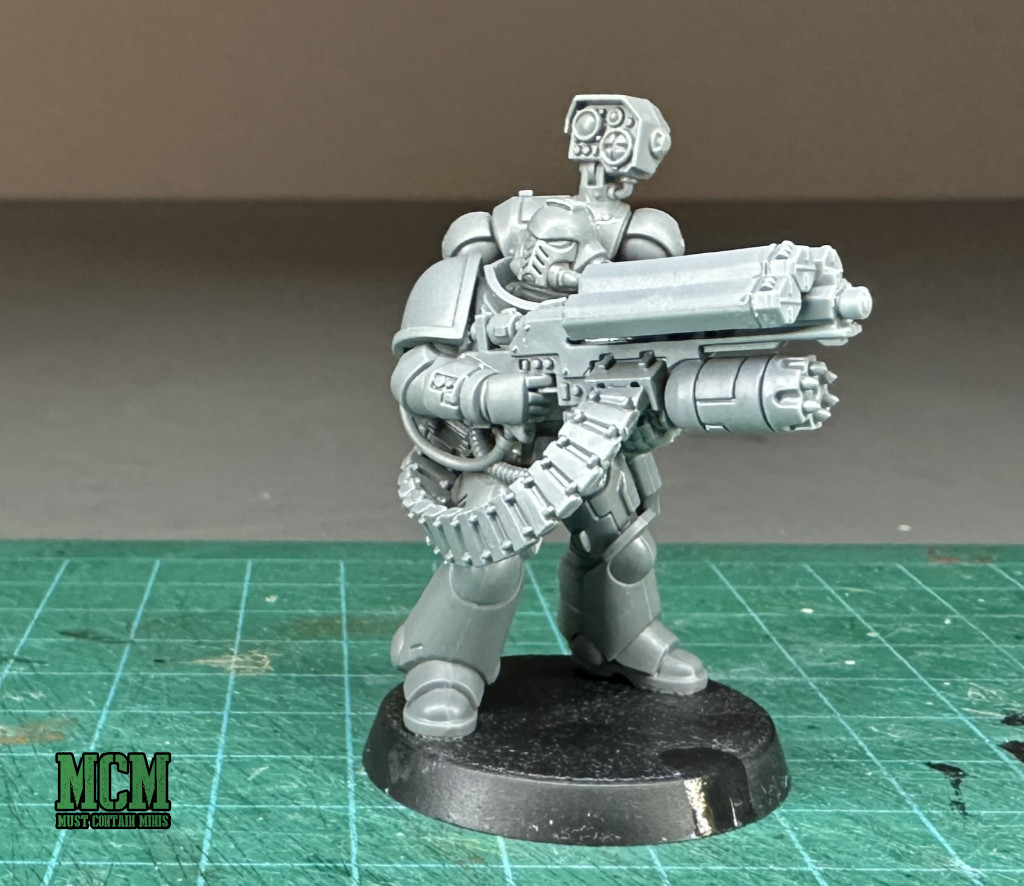 A Space Marine with the best anti infantry weapon around!