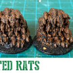 Quickly Painted WizKids Rats – Swarm of Rats