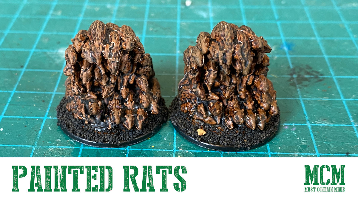 Read more about the article Quickly Painted WizKids Rats – Swarm of Rats