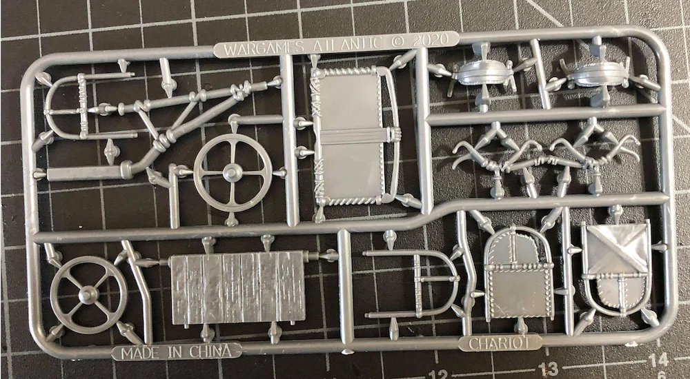 Wargames Atlantic Skeleton Chariot Miniatures frame