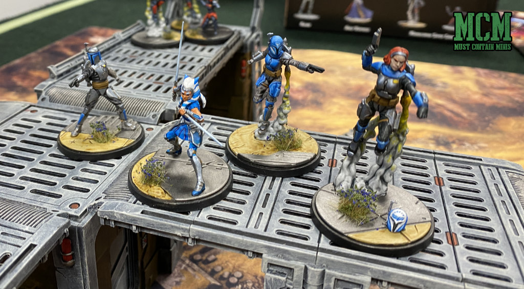 My favourite Shatterpoint miniatures from the core set by Atomic Mass Games. Painted Star Wars Shatter Point Minis. 