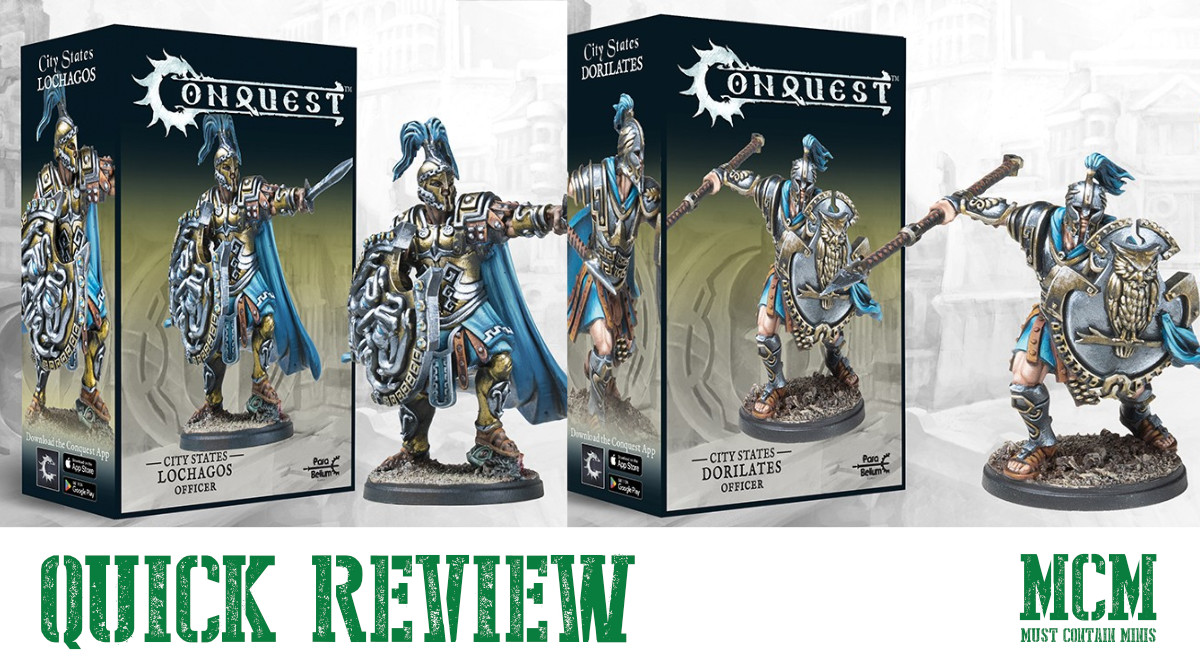 You are currently viewing City States Dorilates and Lochagos Miniatures for Conquest by Para Bellum Games