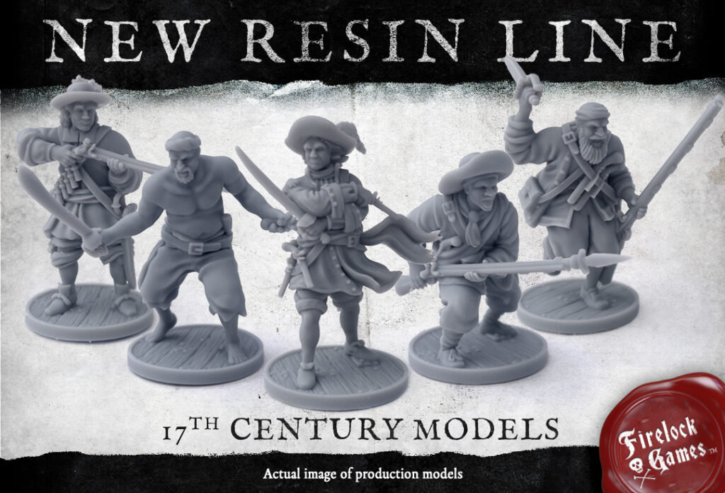New Resin Blood & Plunder Miniatures by Firelock Games 