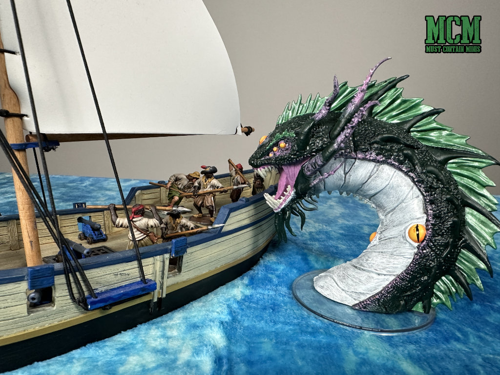The Pre-Painted Uk'Otoa miniature at a Firelock Games Sloop and Crew of miniatures.  - Sea Monster for Blood & Plunder