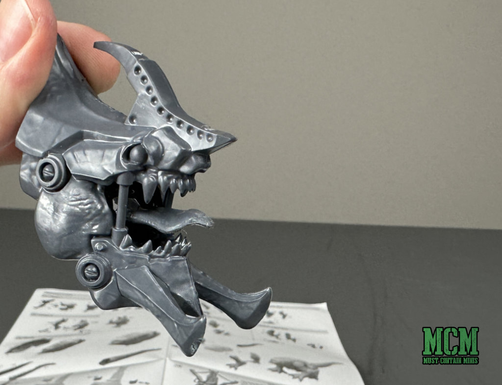 Head of the Ironclad drake Miniature for Conquest