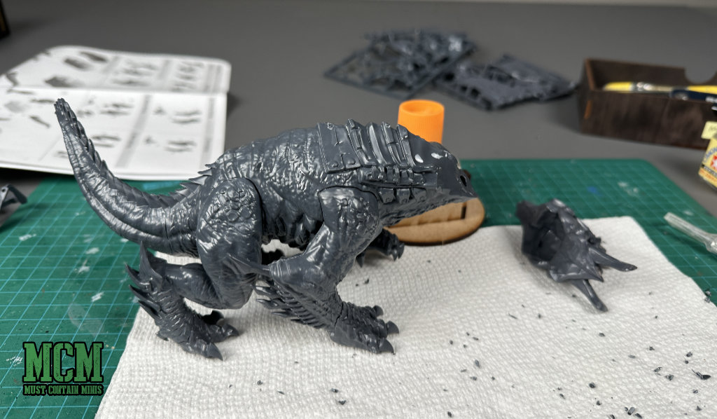 Building the model. At this point, it looks like one of the dog like creatures from the first Ghost Busters movie. 