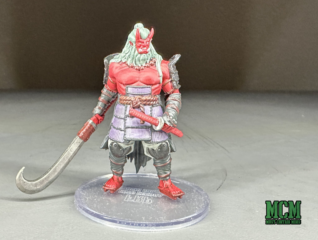 Pathfinder Battles Fists of the Ruby Phoenix Koto Zekora miniature from the front 