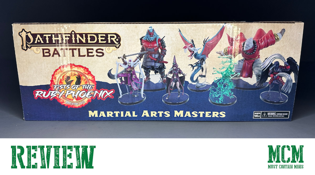 You are currently viewing Unboxing WizKids Great Pathfinder Battles: Fists of the Ruby Phoenix – Martial Arts Masters Boxed Set with 7 New Miniatures