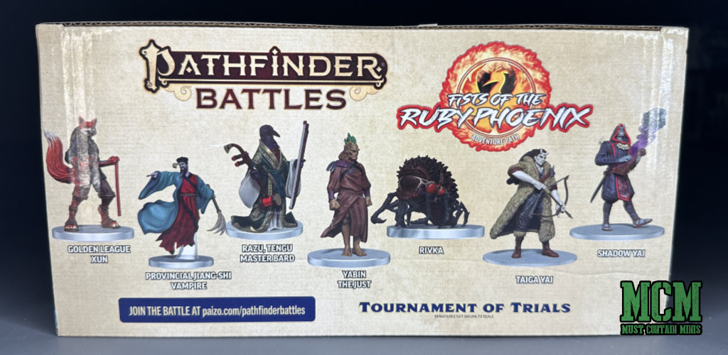 Pathfinder Battles Fists of the Ruby Phoenix Tournament of Trials contents - Pre-Painted miniatures by WizKids