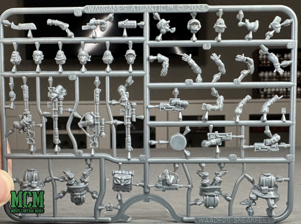 Wargames Atlantic's Sneakfeet sprue